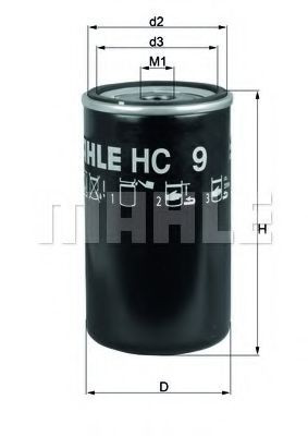 HC9 Mahle Original Filtro do sistema hidráulico